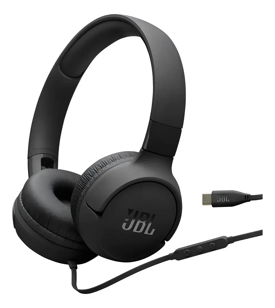 Audífonos Cableados JBL Tune 520C USB-C On-Ear Hi-Res Pure Bass con Micrófono y Control 16