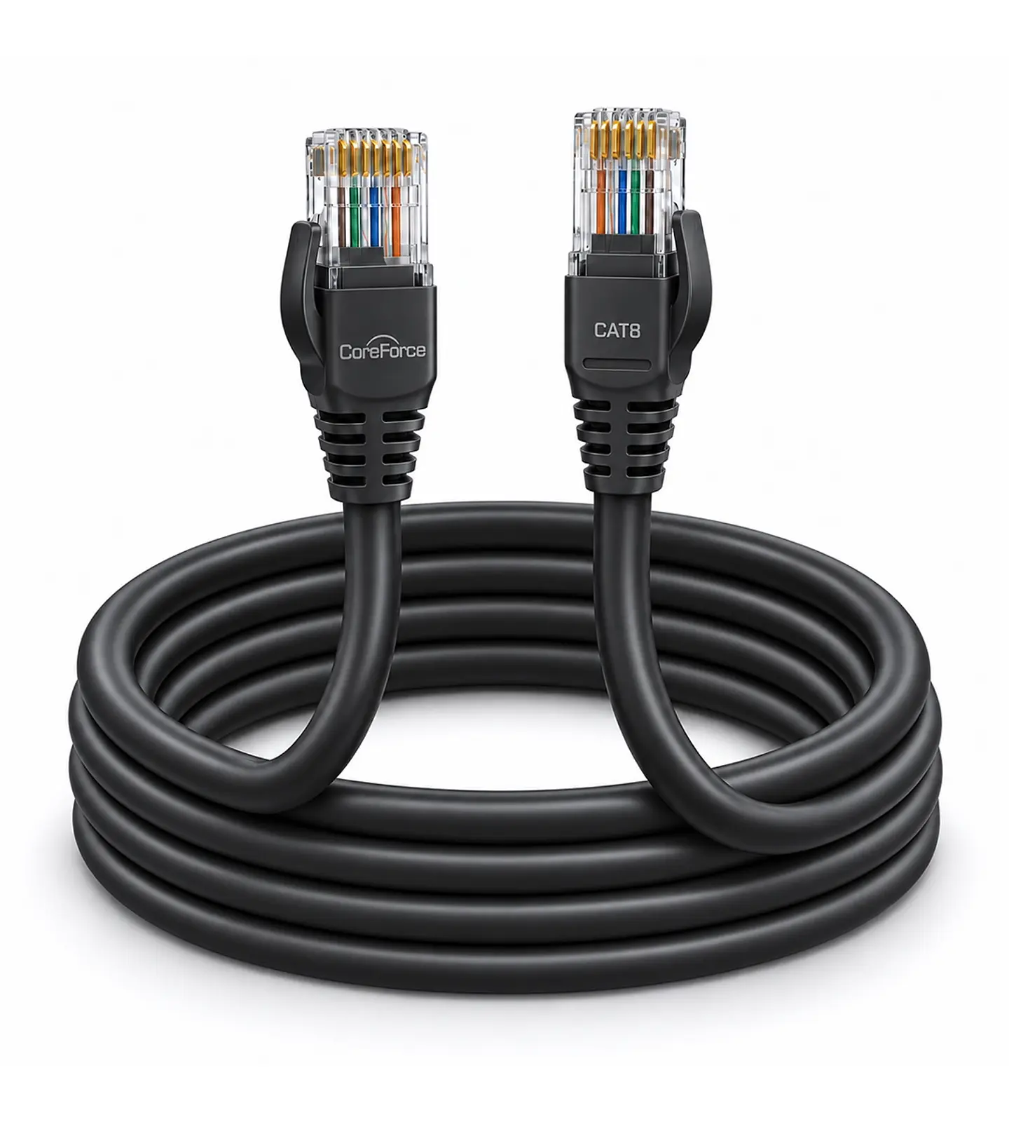 Cable de Red CAT8 CoreForce RJ45 40Gbps 2000MHz Blindado 1