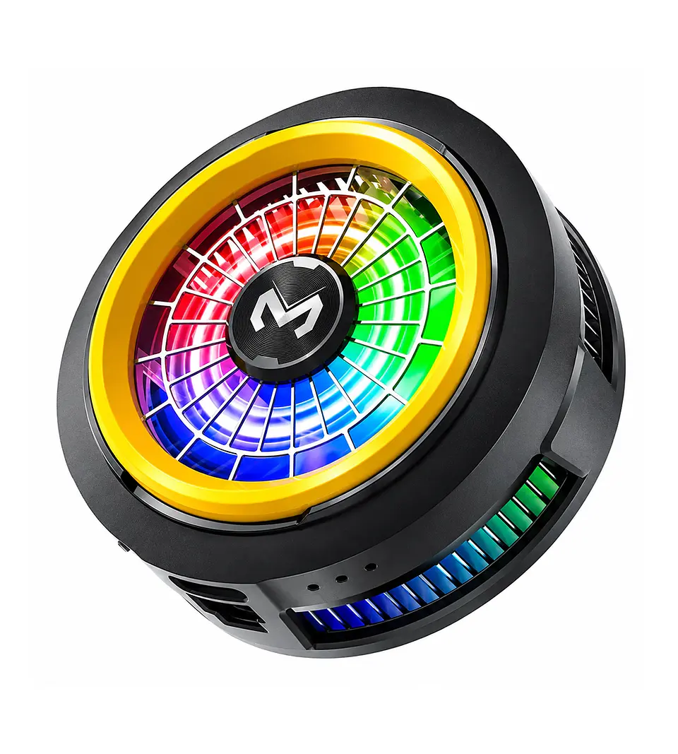 Cooler Gamer Celular MEMO CX20 Magnético Semiconductor 10W RGB USB-C 5500RPM Clip Para iPhone Android 2
