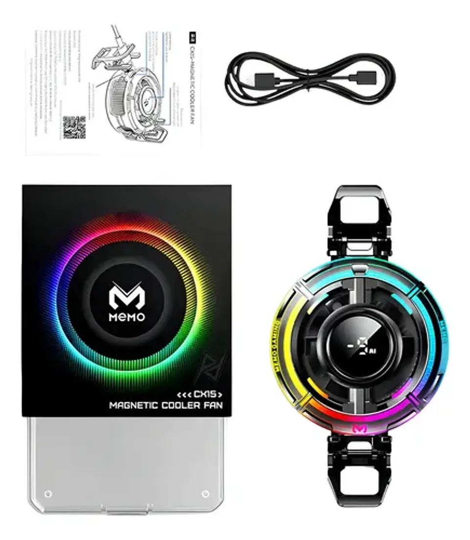 Cooler Gamer MEMO CX15 RGB 10W Magnético para Celular iPhone Android 4