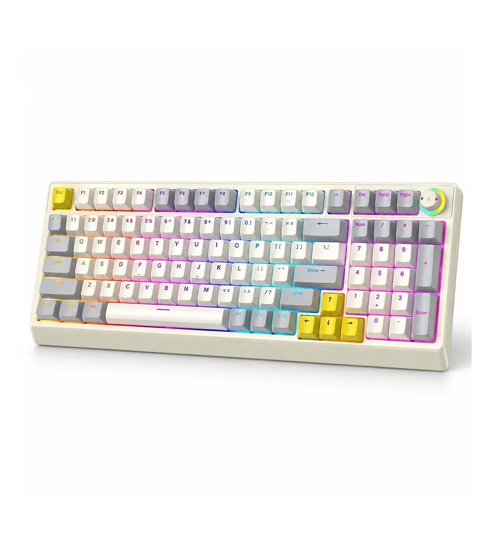 Teclado Mecánico Gamer T-Wolf T50 RGB 98 Teclas Compacto 1