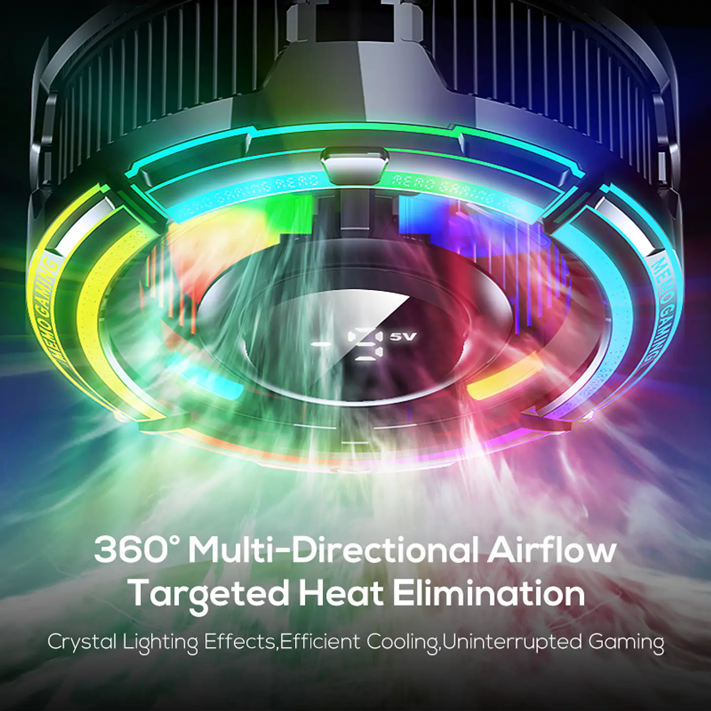 Cooler Gamer MEMO CX15 RGB 10W Magnético para Celular iPhone Android 7