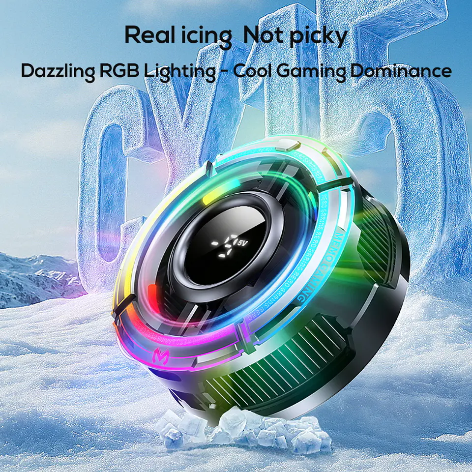 Cooler Gamer MEMO CX15 RGB 10W Magnético para Celular iPhone Android 12