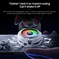 Cooler Gamer Celular MEMO CX20 Magnético Semiconductor 10W RGB USB-C 5500RPM Clip Para iPhone Android - Miniatura 6