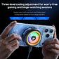Cooler Gamer Celular MEMO CX20 Magnético Semiconductor 10W RGB USB-C 5500RPM Clip Para iPhone Android - Miniatura 8