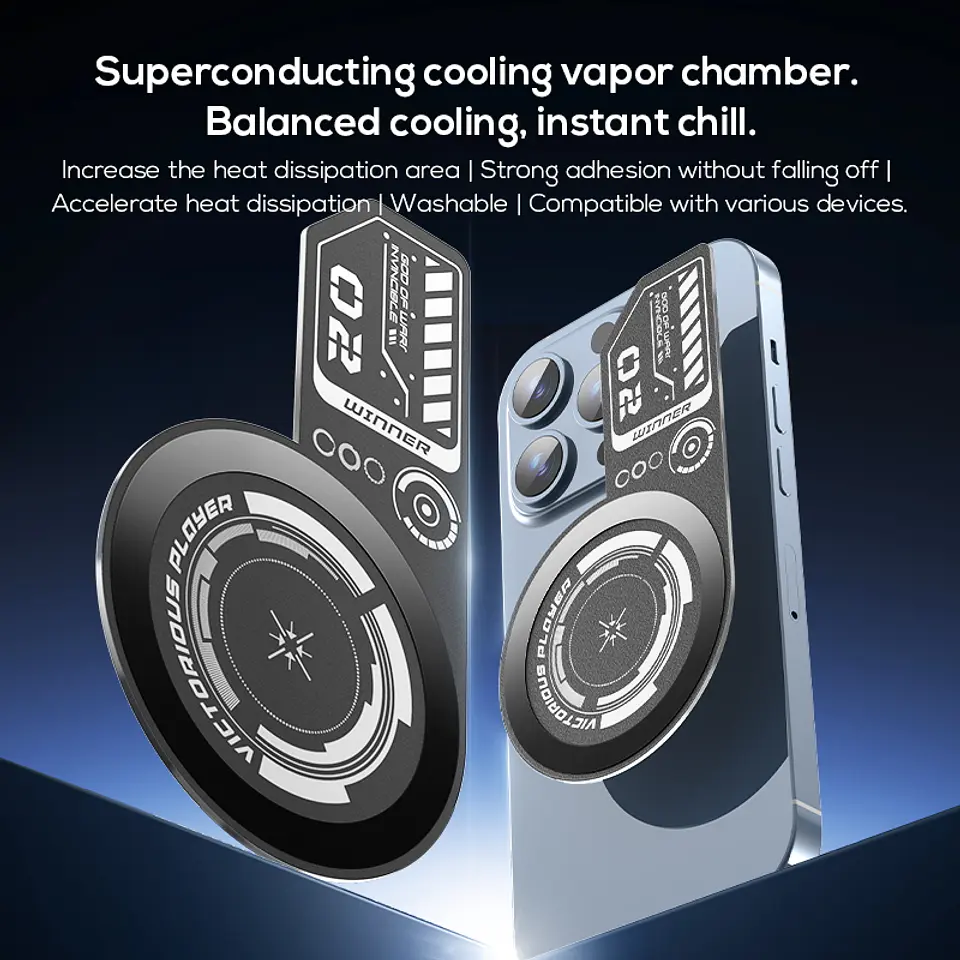 Placa Disipadora Magnética Memo VC01 Para Cooler Gamer Celular Refrigeración Smartphone 5
