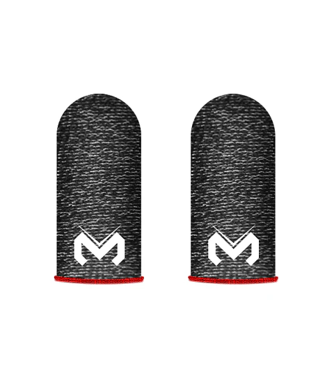 Dedales Gamer Memo FS01 Para Celular Antisudor Touchscreen Fibra Plata PUBG COD Free Fire