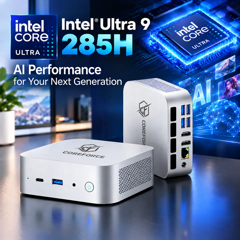 Mini PC CoreForce ULTRA 9 Intel Core Ultra 9 285H 32GB RAM 1TB SSD 2