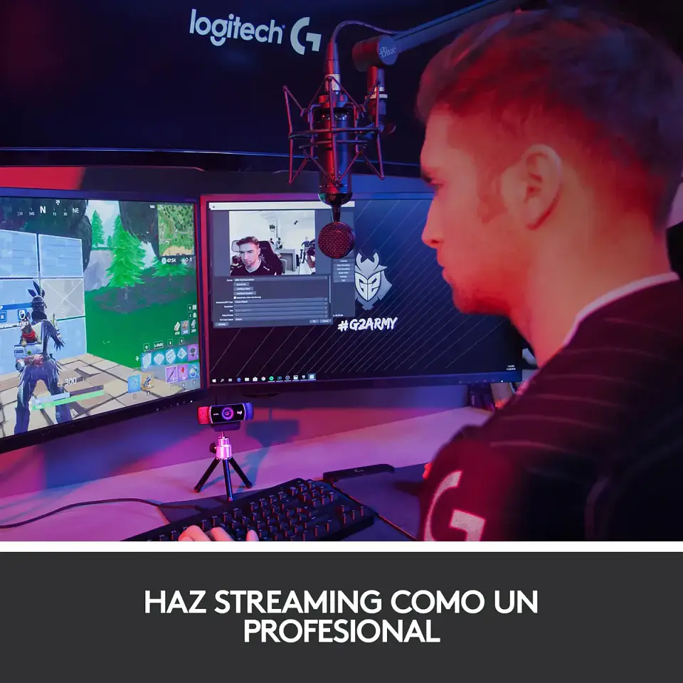 Webcam Logitech C922 Pro Stream Full HD 1080p 30FPS / 720p 60FPS + Trípode 7