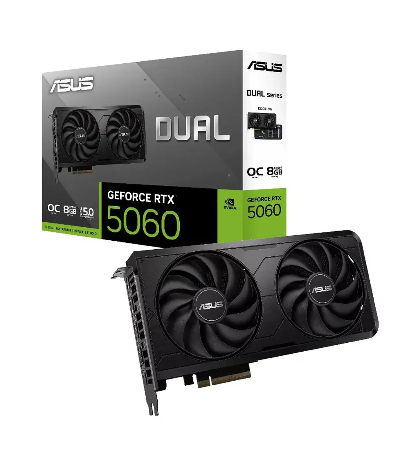 Tarjeta de Video ASUS Dual GeForce RTX 5060 EVO OC 8GB GDDR7 PCIe 5.0 1