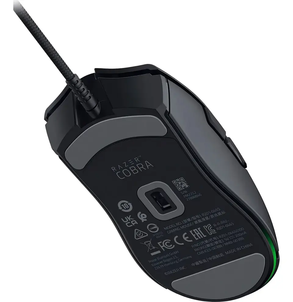 Mouse Gamer Razer Cobra RGB 8500 DPI Ultraligero 58g USB Negro 2