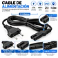 Cable de Poder Tipo 8 1,5 Metros Enchufe 2 Pines a IEC C7 Negro - Miniatura 2