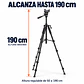 Trípode Metálico CoreForce para Cámaras y Celulares | 50–190 cm - Miniatura 2
