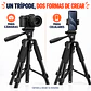 Trípode Metálico CoreForce para Cámaras y Celulares | 50–190 cm - Miniatura 3