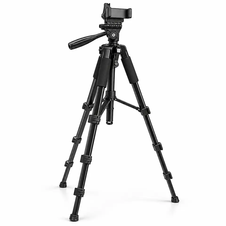 Trípode Metálico CoreForce para Cámaras y Celulares | 50–190 cm 5