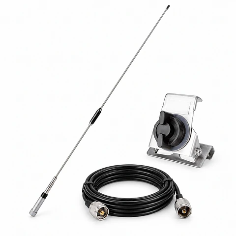 Kit Antena QYT 7900D VHF/UHF + Base K33 + Cable de 3 metros