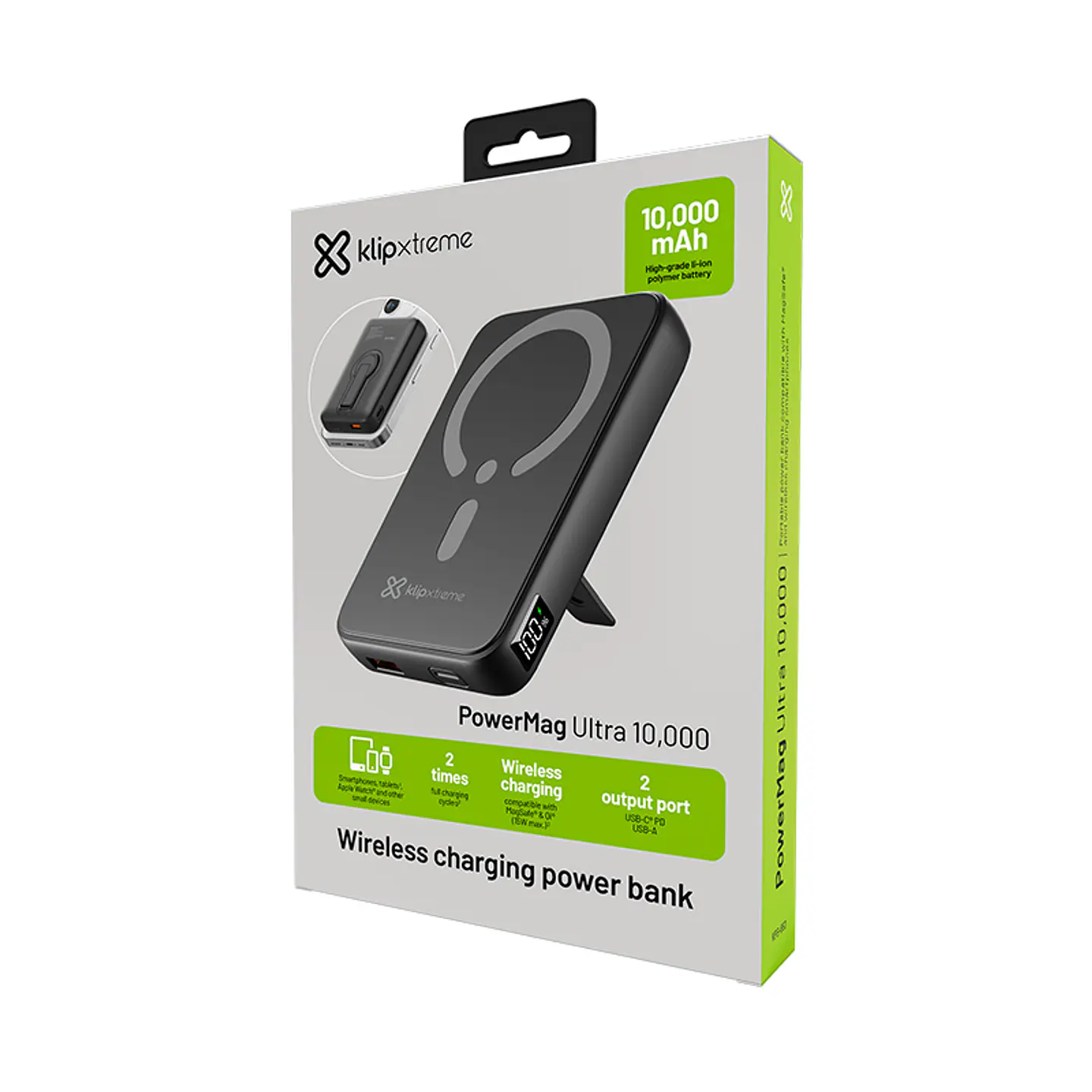 Power Bank Magnético Klip Xtreme PowerMag Ultra KPB-650 10.000 mAh USB-C 20W 3