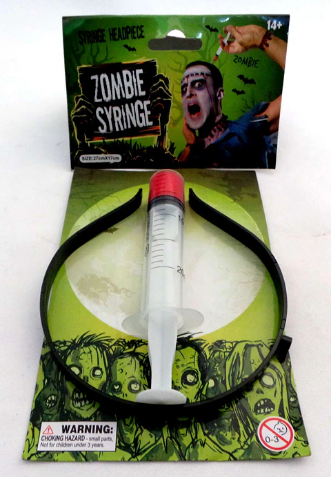JERINGA ZOMBIE CINTILLO HALLOWEEN