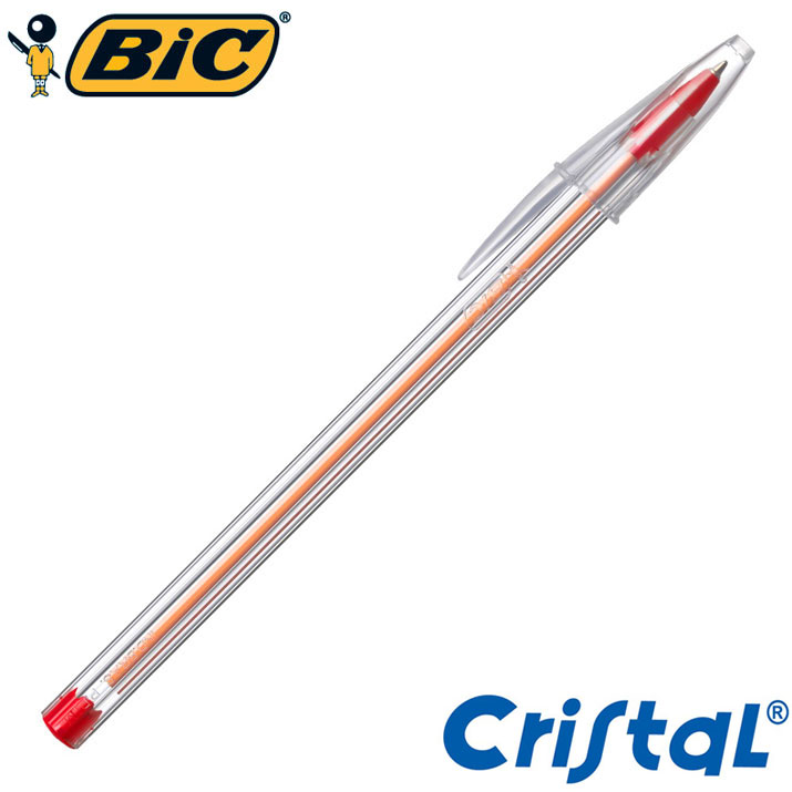 Lapiz Pasta Punta Fina Naranja-Rojo 0,8 Mm Bic