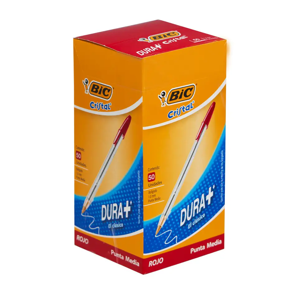 LAPIZ PASTA ROJO PUNTA GRUESA BIC 2