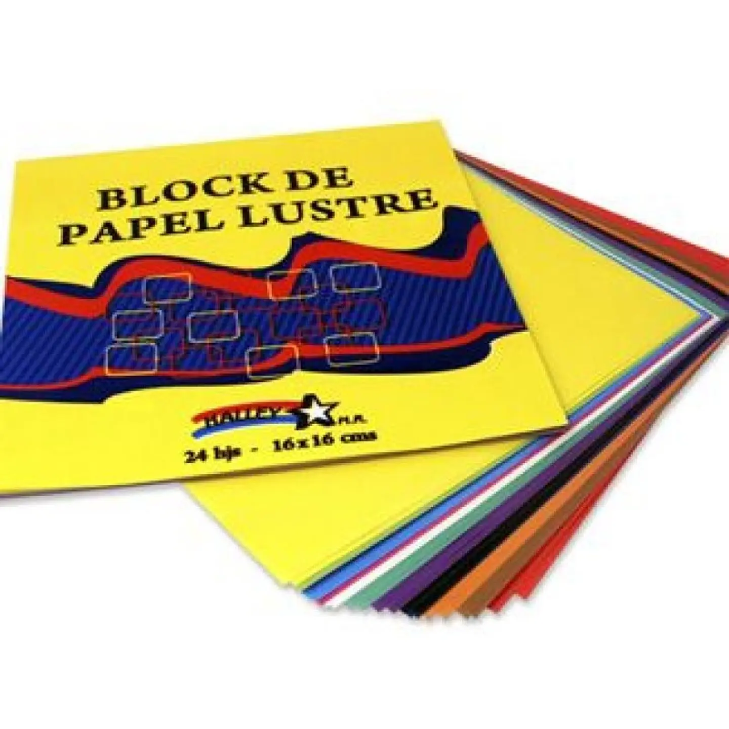 PAPEL LUSTRE 16X16 24 HJS HALLEY 1