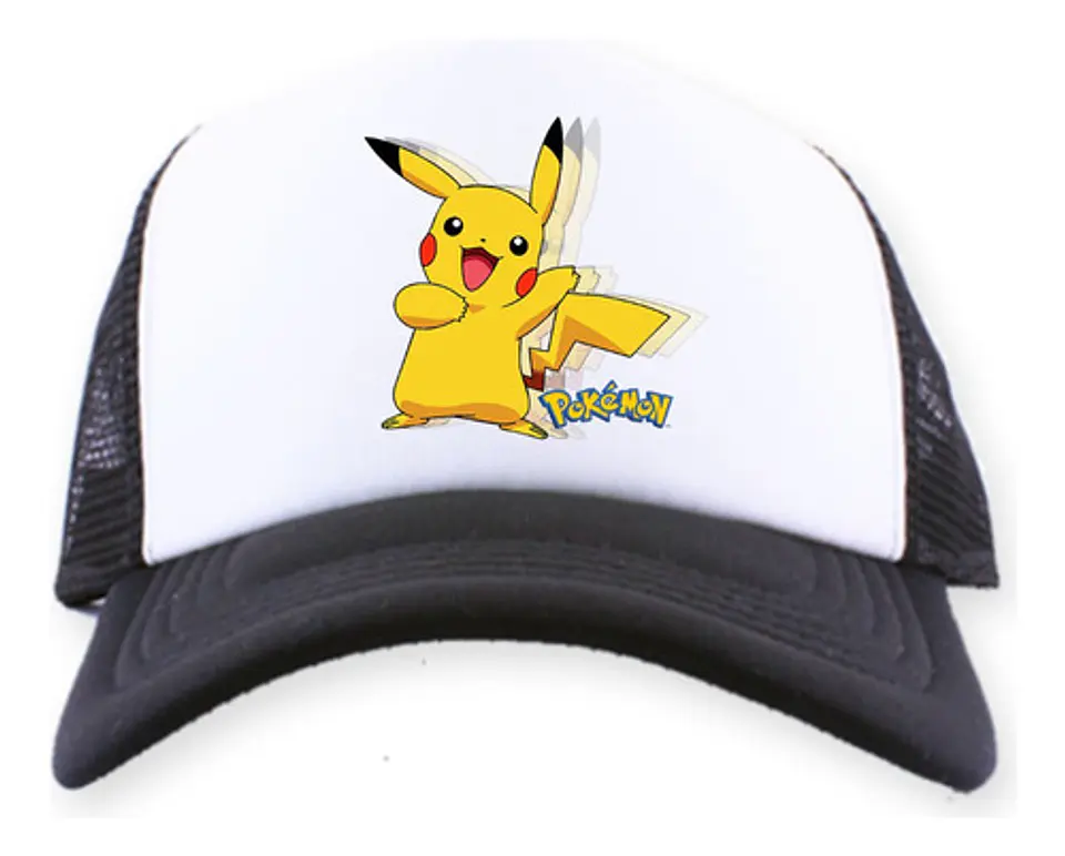 Jockey Azul Personalizado Pikachu Pokemon Gorro Gorra 3