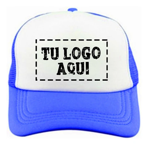 Jockey Azul Personalizado Tu Logo Aqui Gorro Gorra