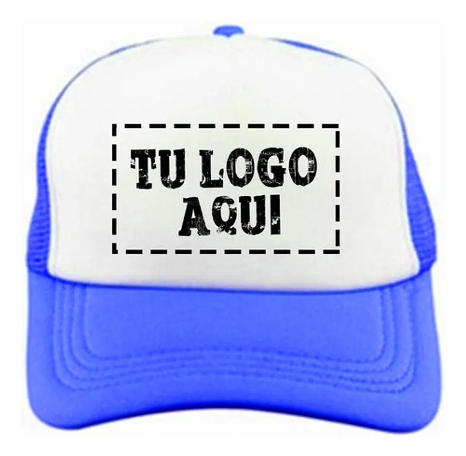 Jockey Azul Personalizado Tu Logo Aqui Gorro Gorra 1