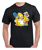 Polera Negra Simpson Personalizada Franela Camiseta - Miniatura 1
