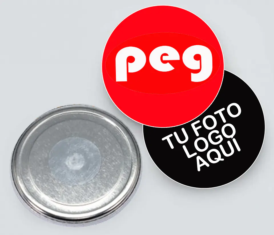 CHAPA CON IMAN 58 mm 1