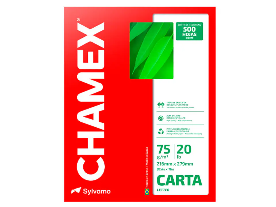 RESMA CARTA CHAMEX 500 HOJAS 1