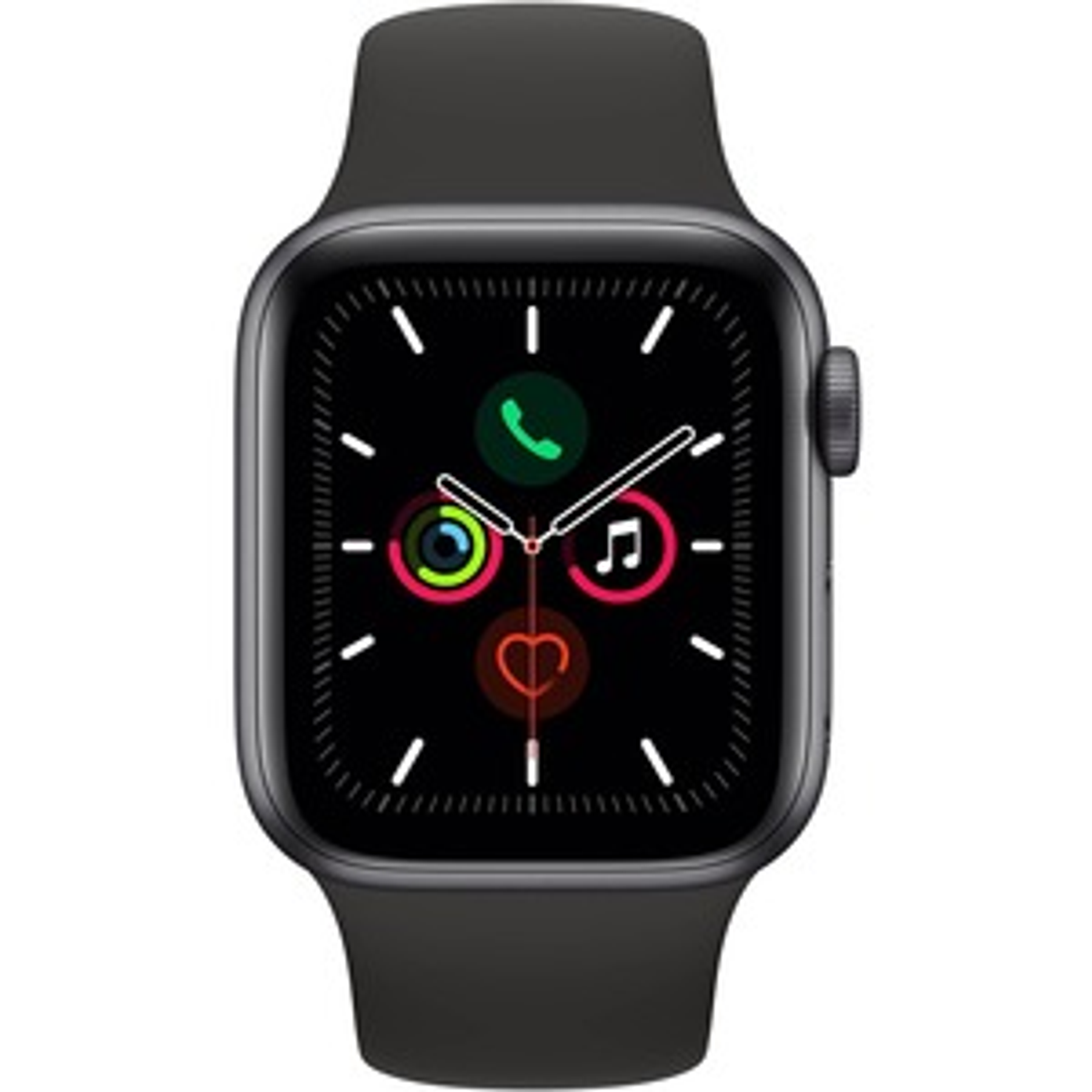 Apple Watch Series 5/GPS/40mm/Space Grey/Aluminium/Case w/Black Sport Band