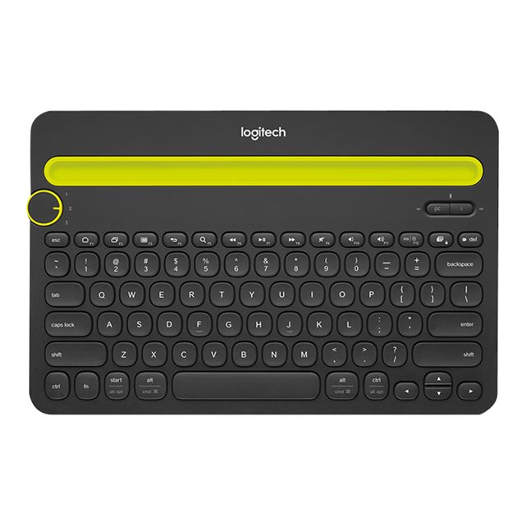 Logitech Multi-Device K480 Keyboard - Bluetooth - black