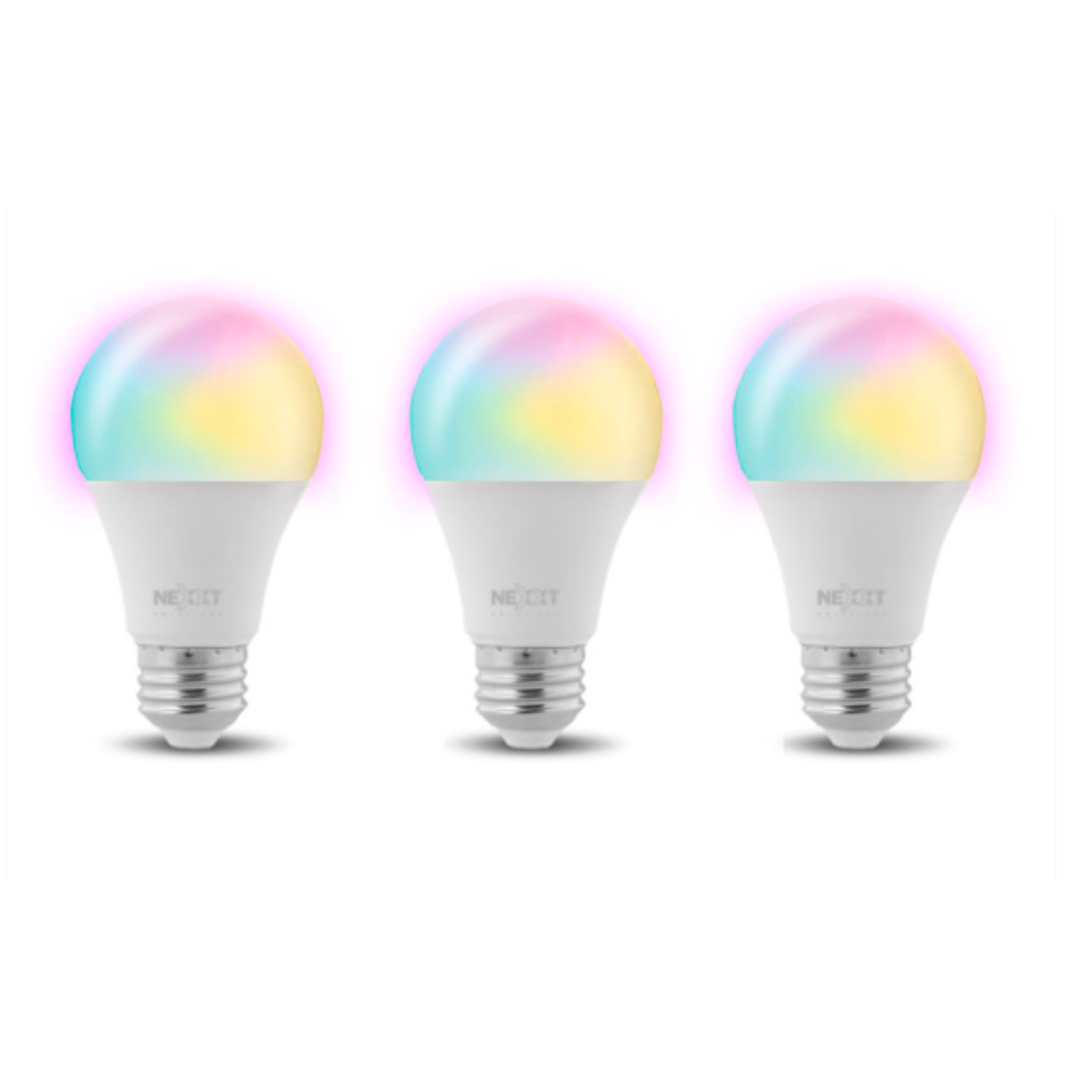 Nexxt Solutions Ampolleta Led Inteligente Multicolor Pack 3 Unidades