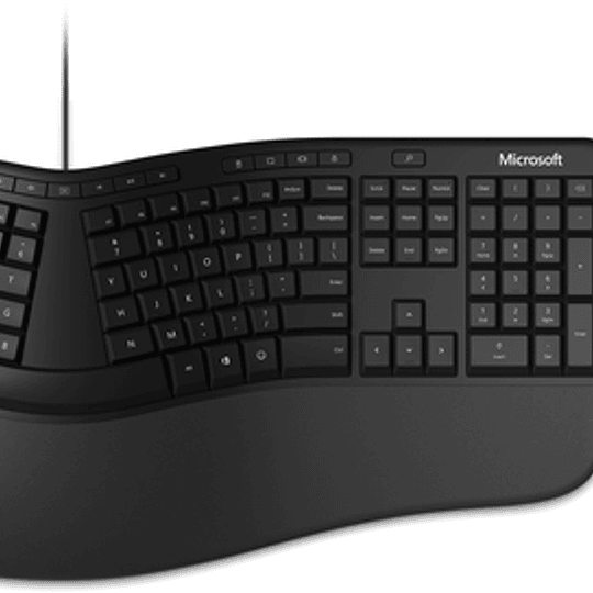 Microsoft Kit Teclado + Mouse Ergonomic Negro