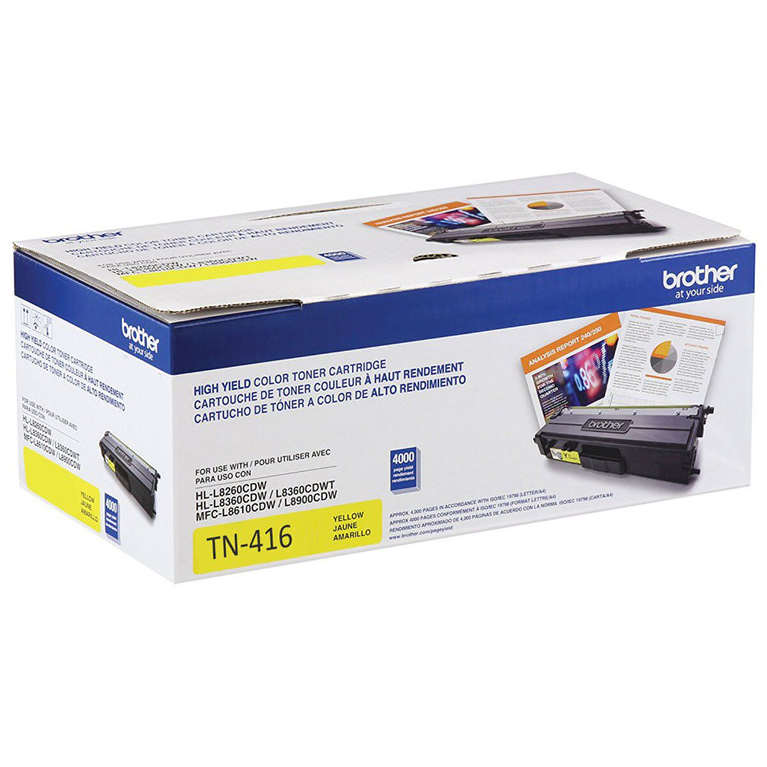 Brother TN-416Y Toner Amarillo 6500 Páginas