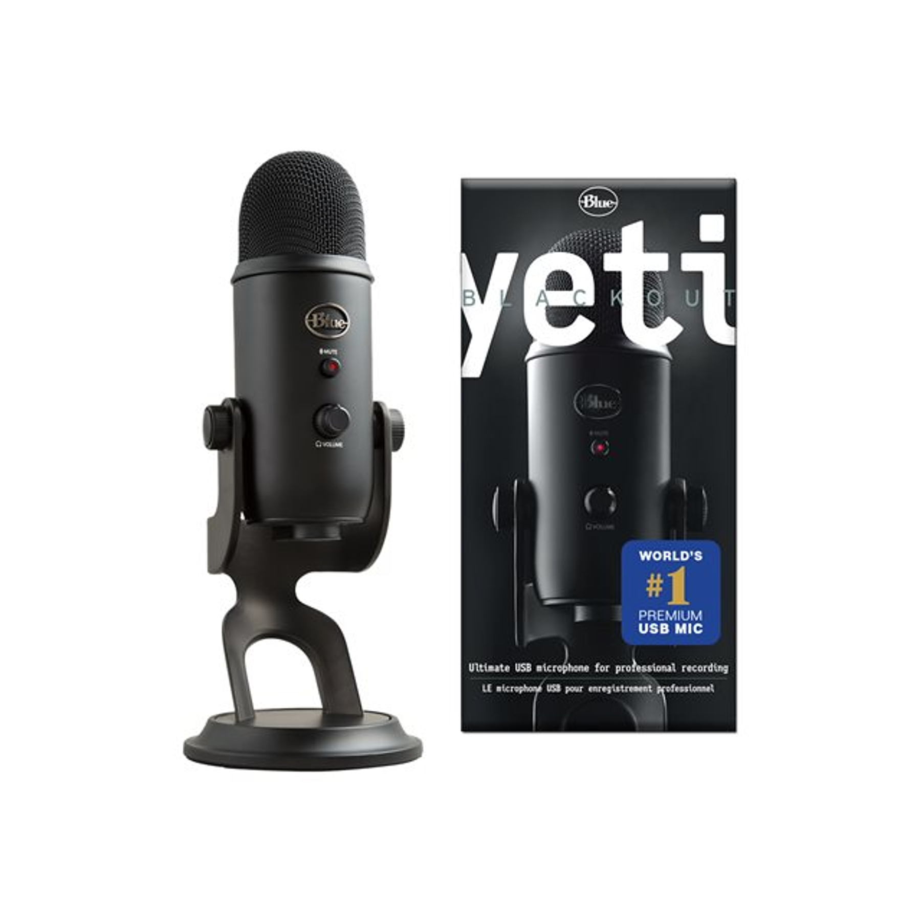 Logitech Blue Yeti Microfono Profesional BlackOut Edition USB