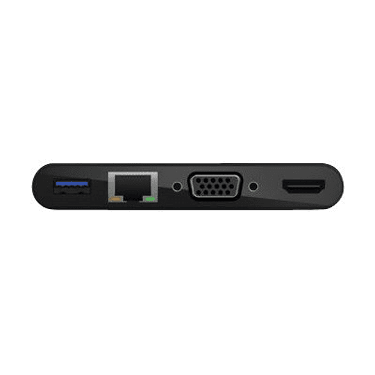 Belkin Adaptador USB-C Multimedia+Charge GBE/HDMI/VGA/60WPD
