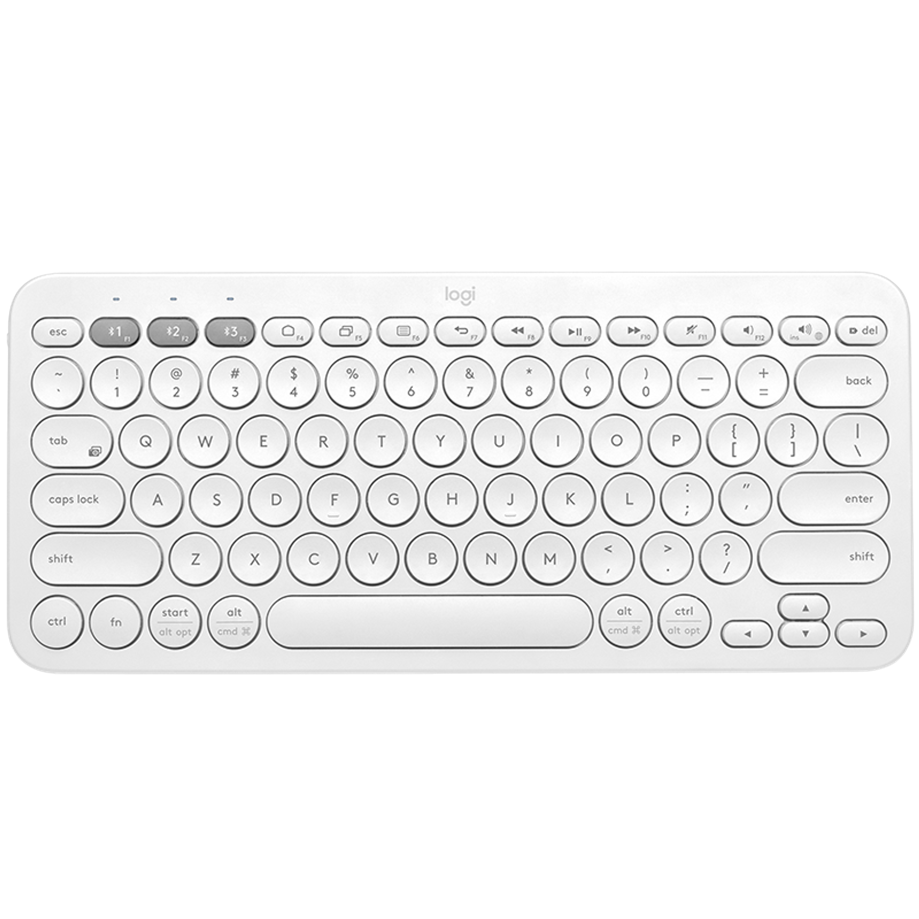 Logitech Teclado K380 Multi Dispositivo Bluetooth Color Blanco