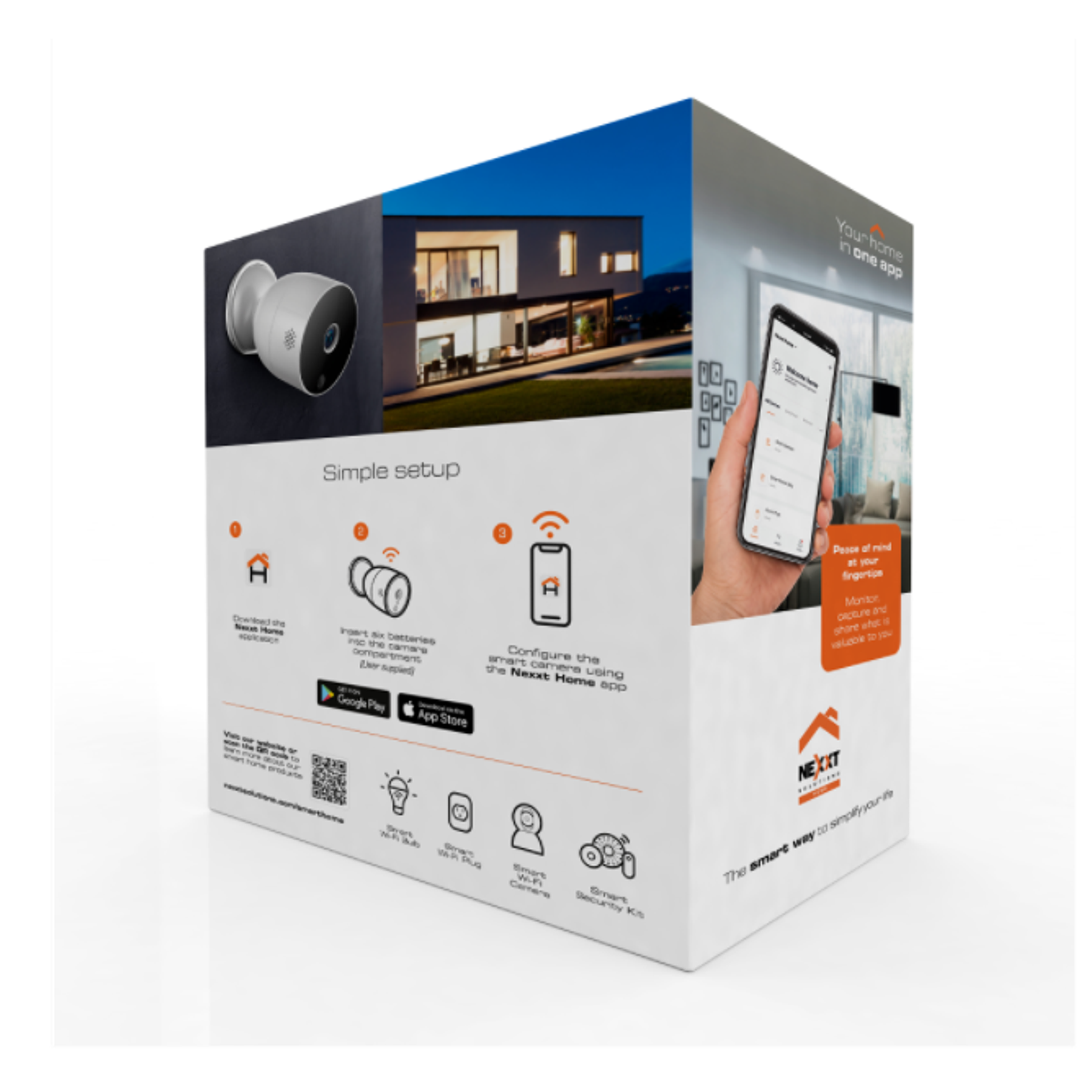  Nexxt Home Cámara con batería para exteriores 1080p