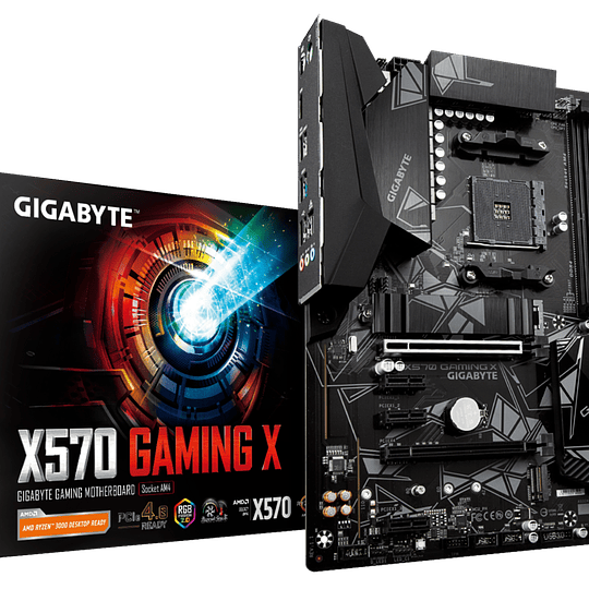 Gigabyte X570 GAMING X Placa Madre , ATX, Socket AM4, AMD Ryzen 3000 Desktop Ready
