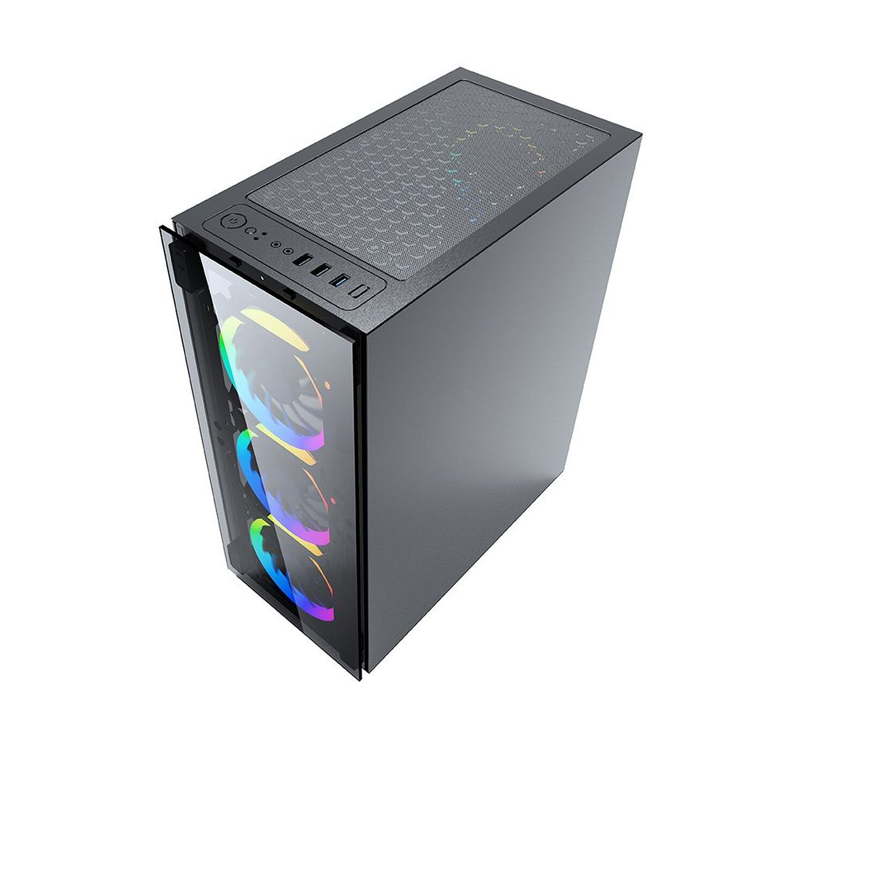 Morpheus Gabinete JX188-10 Gamer 3 Fan frontal RGB ATX 1 FT