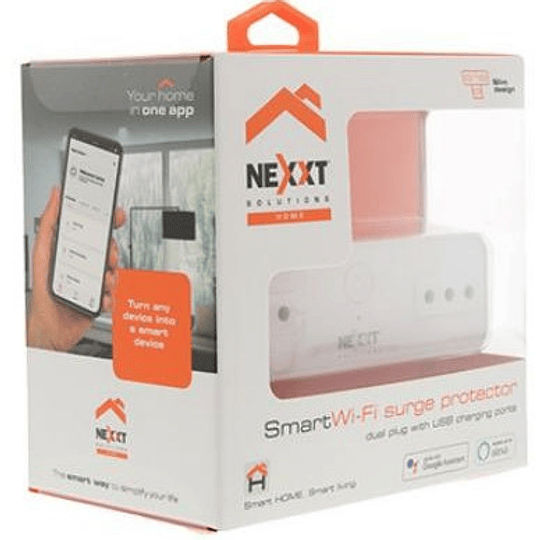 Nexxt Home enchufe inteligente con 2 tomas y 2 USB