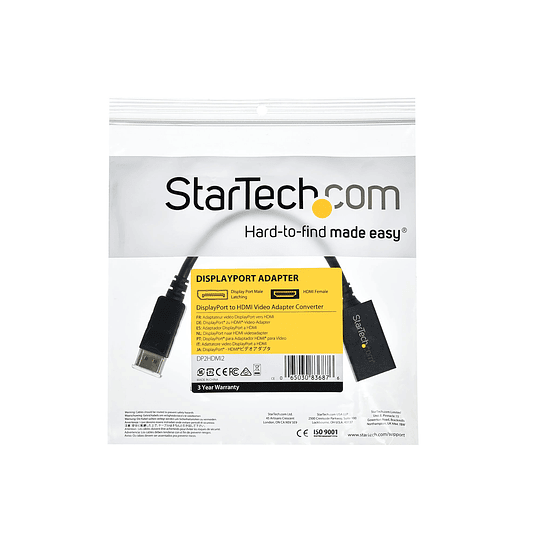 StarTech Adaptador Vídeo DisplayPort a HDMI Pasivo