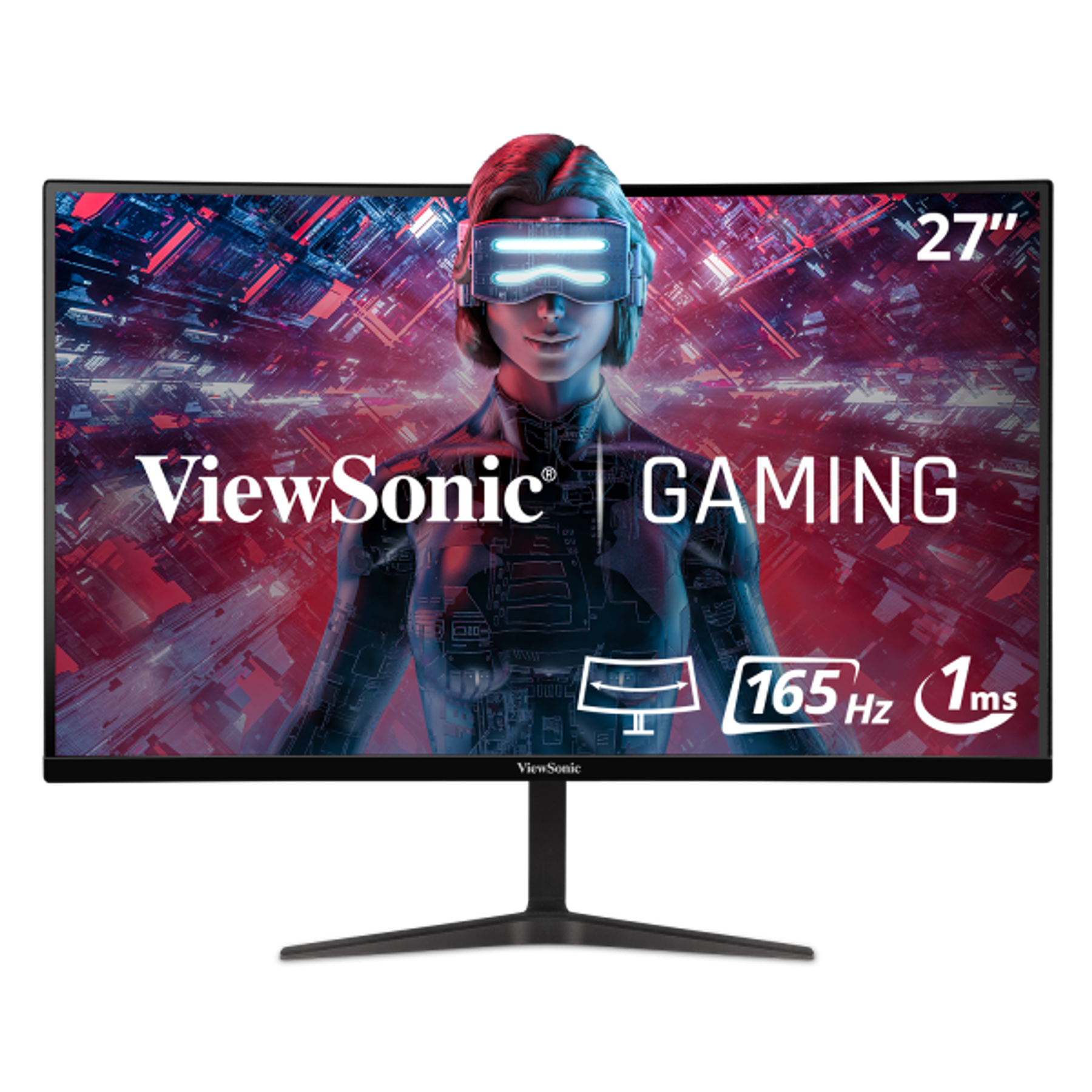  ViewSonic monitor gamer VX2718-2KPC-MHD Curvo 