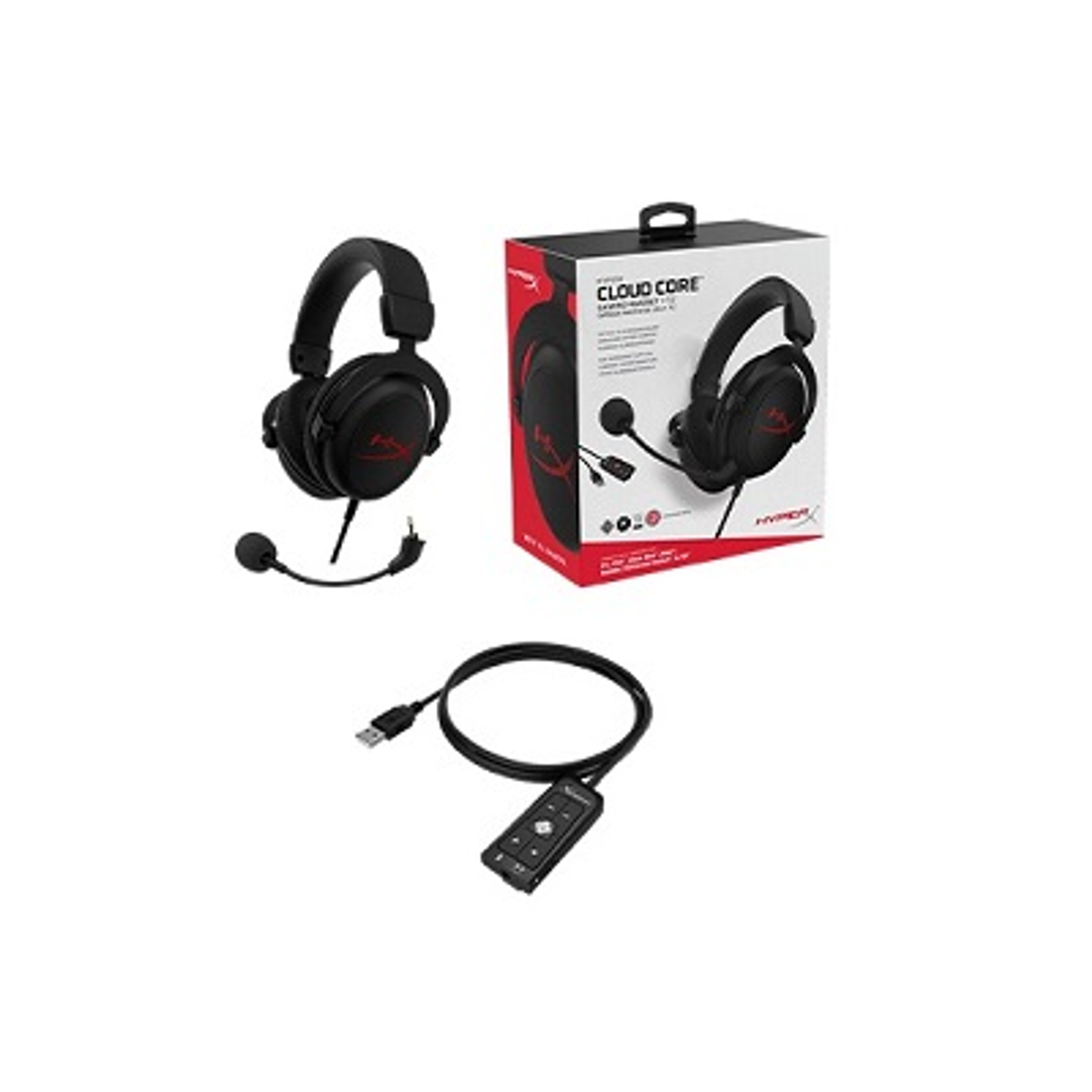 HyperX Audifono Cloud Core + 7.1 PC/PS4/Xbox One/Nin Switch/mov