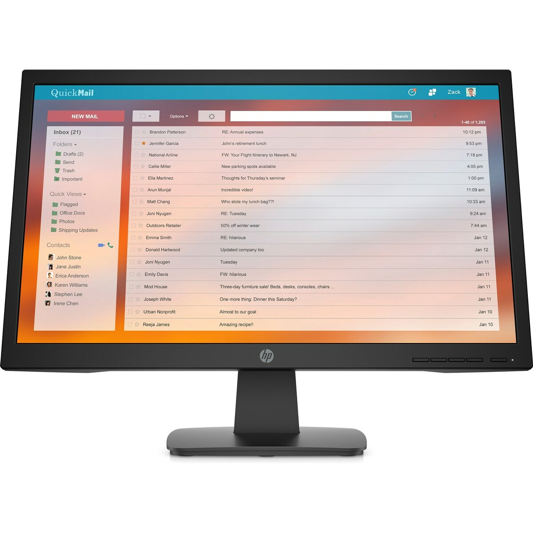 HP P22v G4 Monitor 22