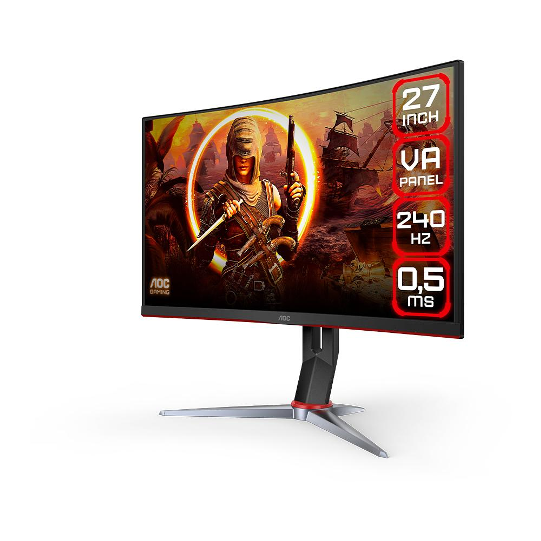 AOC Monitor Curvo Gamer 27