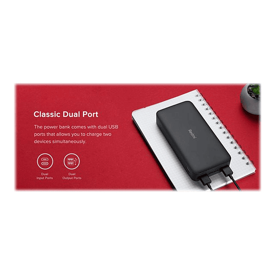 Xiaomi Redmi 18W Fast Charge Power Bank 20000mAh Black