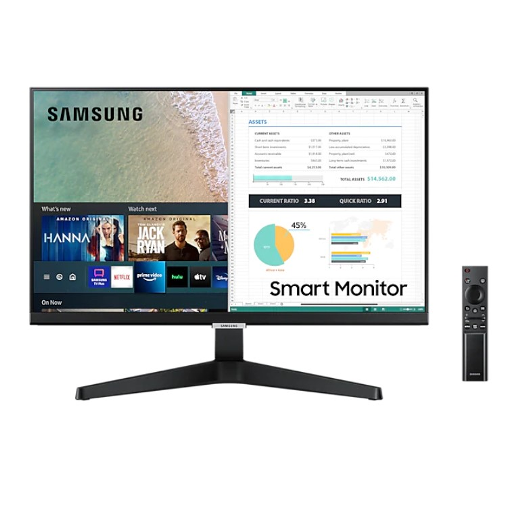 Samsung Monitor Smart TV de 24' con Aplicaciones y PC